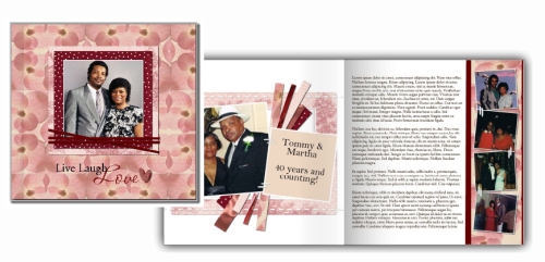 Sample 8x8 Storybook, A Love Story 